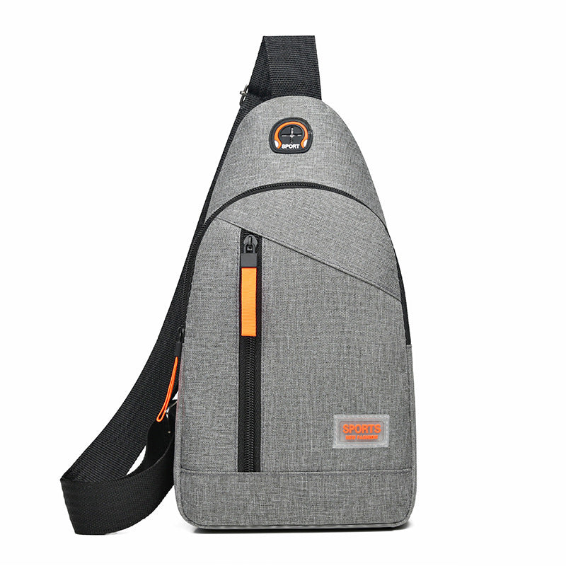Mens Slim Oxford Chest Bag Crossbody Satchel Outdoor