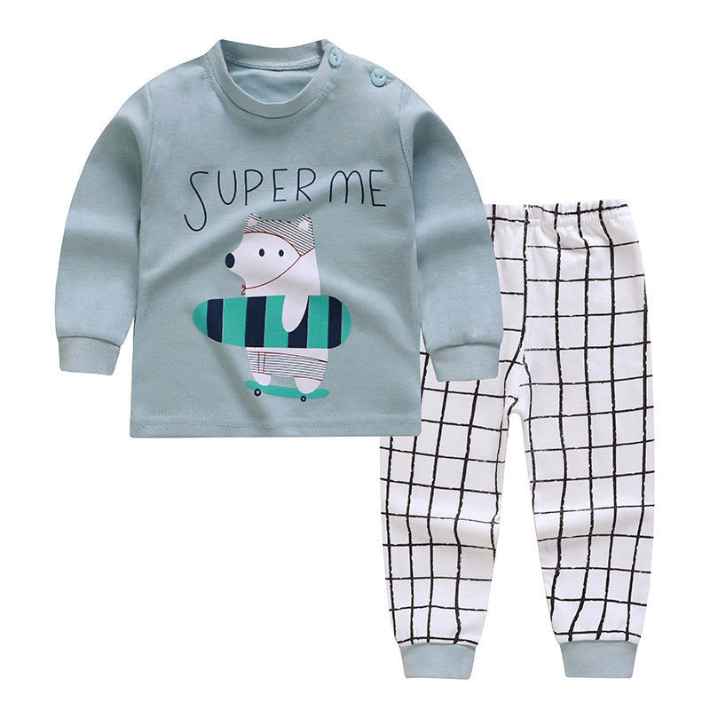 Boys And Girls, Infants Autumn Clothes And Long Trousers Home Service