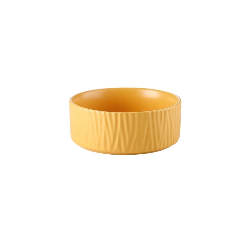 Dual-Purpose Ceramic Cat Bowl – Food & Water Dish for Pets