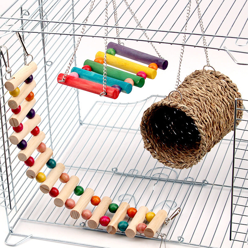 Rat Parrot Toy Swing Climbing Ladder