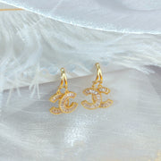 Pearl Bow Stud Earrings Women's High Sense