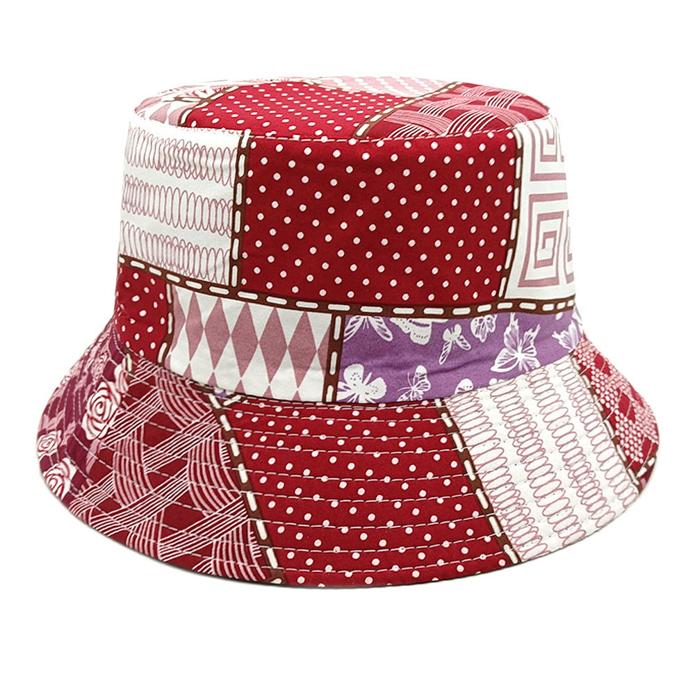 Geometric Print Reversible Bucket Hat