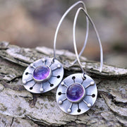 European And American Ornament Creative Disc Sun Beat Pattern Eardrops
