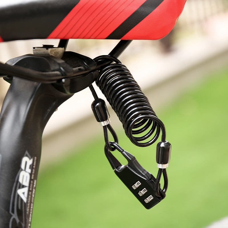WG012/WG016 Portable Cable Lock – Zinc Alloy Wire Lock for Motorcycles, Electric Vehicles, and Bicycles