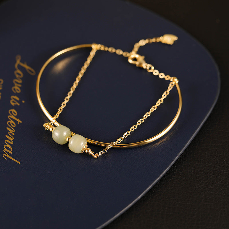 High Color Retention Special-interest Design Lucky Beads Bracelet