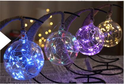 LED Rattan Ball String Lights Creative Copper Wire Decorative Lamp for Bedroom and Christmas