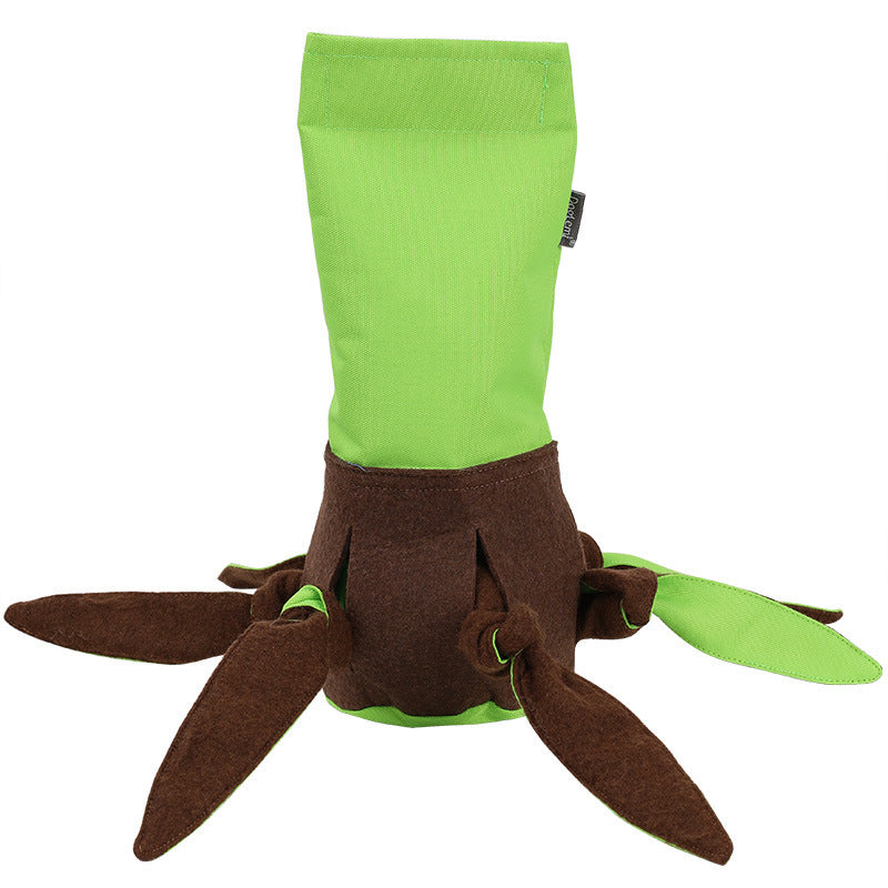 Durable Green Oxford and Felt Cloth Sniff Bite Toy for Pets