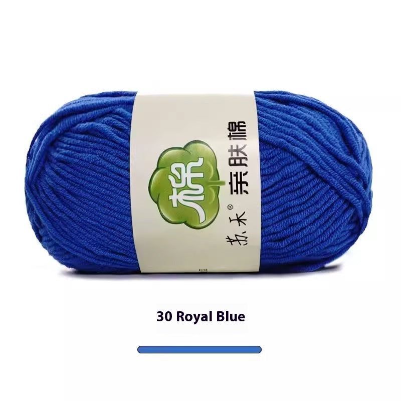 5-Strand Skin-Friendly Combed Milk Cotton Yarn – Hand Knitting Supplies
