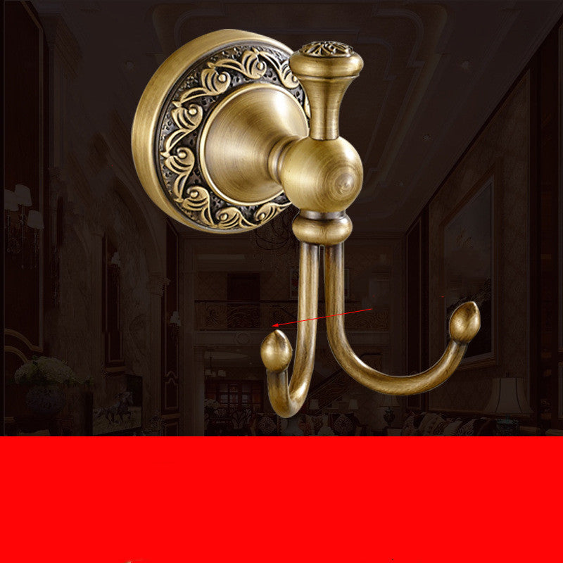 Brushed Copper Bathroom Hardware Set – Antique Brass Finish Metal Kit with Durable Surface Treatment