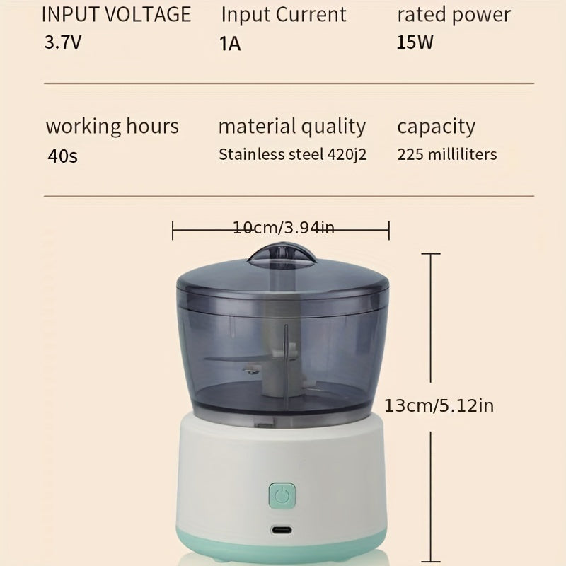 Multifunctional Cordless Electric Food Processor – Mini Meat & Vegetable Grinder