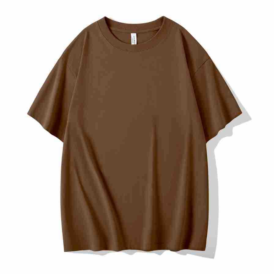 230g Heavy T-shirt Double Yarn Solona Round Neck Bottoming Shirt American Drop Shoulder