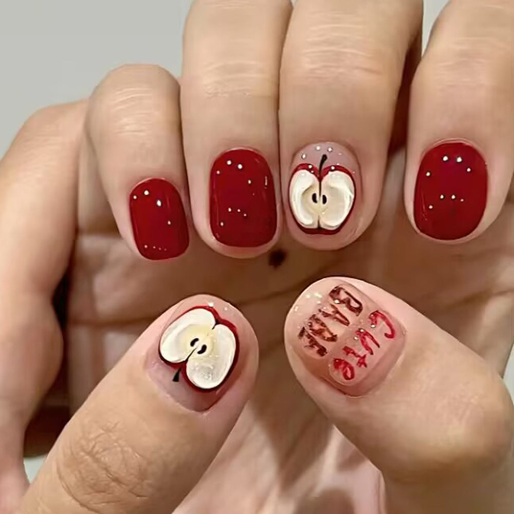 Hand Worn Nail Piece In China-Chic Red In The Year Of The Snake
