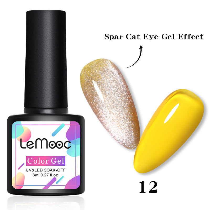 Smoothie Light Moonstone Nail Polish Glue Snow Light Wide Cat Eye Glue