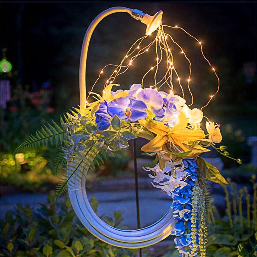 Solar Copper Wire LED Vines String Light Waterproof Garden