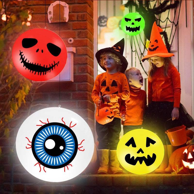LED Solar Pumpkin Light – Outdoor Waterproof Halloween Luminous Ball Decoration Lamp