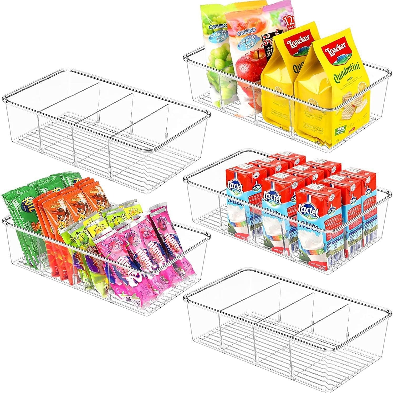 Transparent Student Desktop Compartment Cosmetics Storage Box