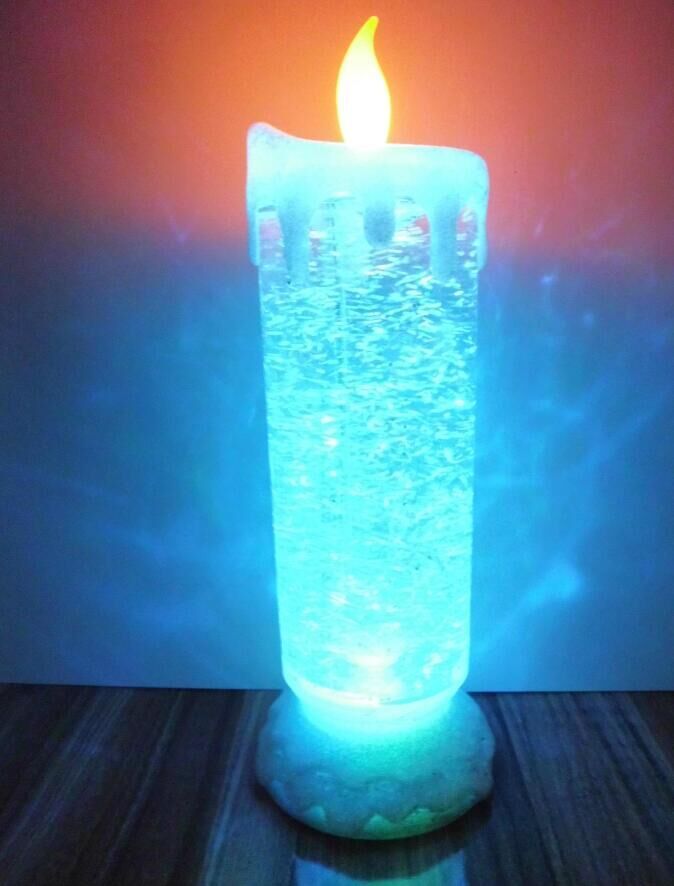 Colorful LED Water Candle Light Decorative Lamp