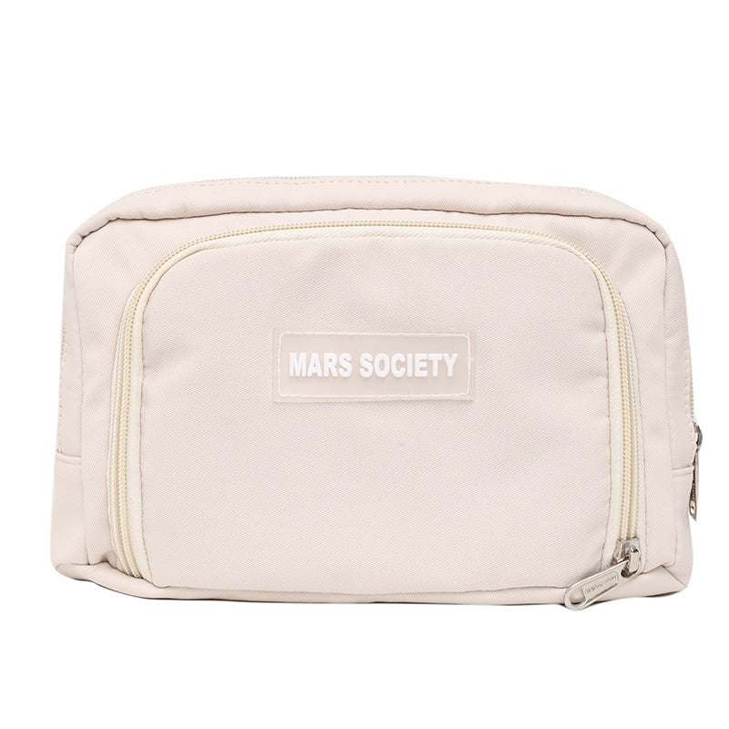Simple Large Capacity Pencil Case – Girl Student School Supplies Organizer