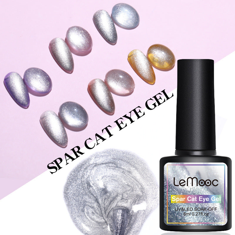 Smoothie Light Moonstone Nail Polish Glue Snow Light Wide Cat Eye Glue