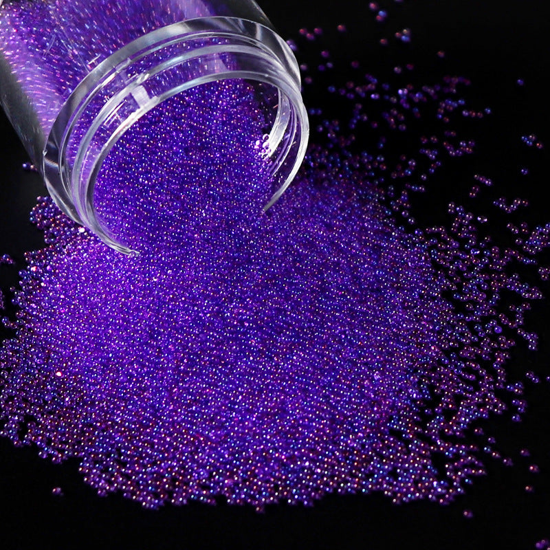 Transparent Micro Glass Bead Non-porous Magic Color Bubble Ornament