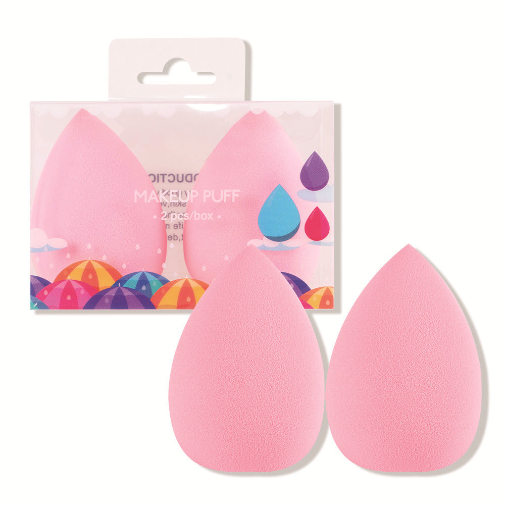 2-Pack Cosmetic Beauty Eggs – Drop & Pear-Shaped Makeup Sponges