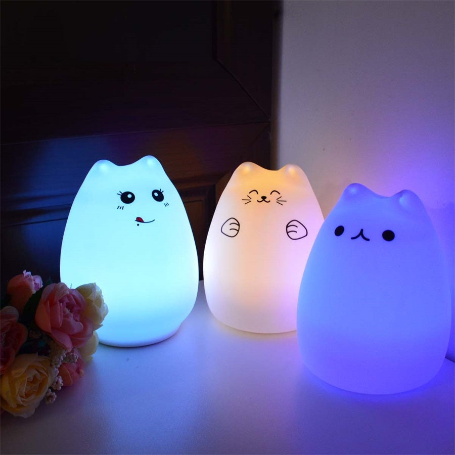 Silicone Night Light For Kids With Touch Sensor Glow