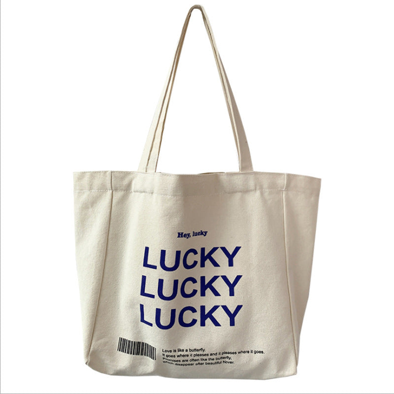 Student Shopping Tote Canvas Bag – Durable & Spacious