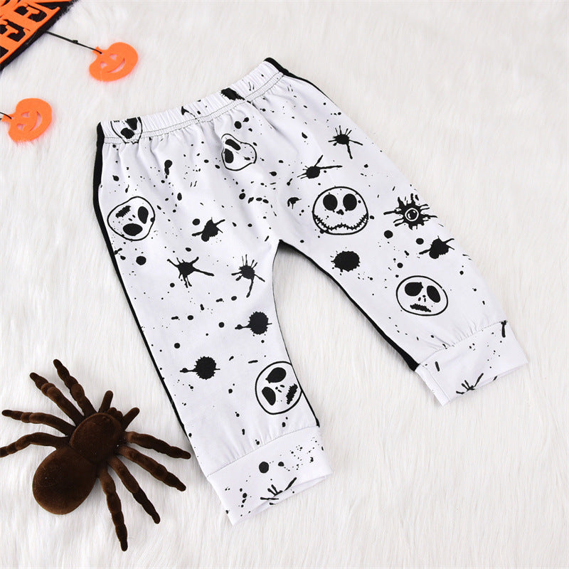 Halloween Black Short Sleeve T-Shirt Trousers
