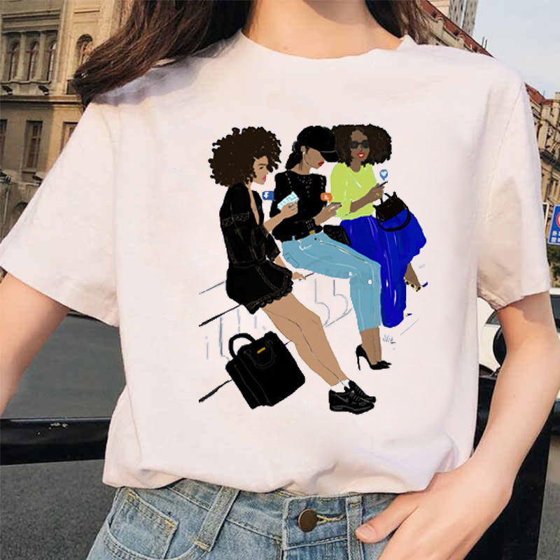 Printed short sleeve T-shirt for men and women