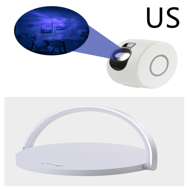 Fast Qi Wireless Charging Table Lamp – 15W Dimmable LED, Touch Control, USB-C