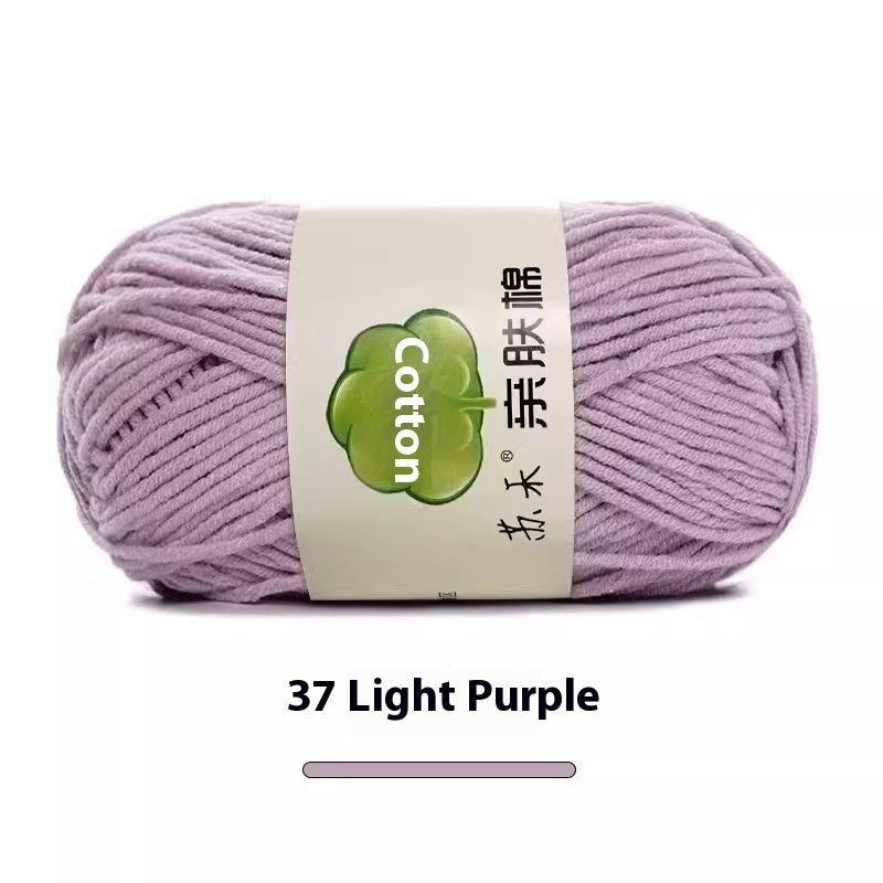 5-Strand Skin-Friendly Combed Milk Cotton Yarn – Hand Knitting Supplies