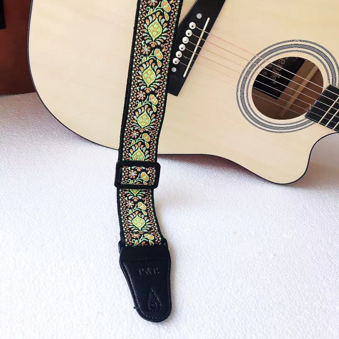 Embroidery Guitar Strap Musical Instrument Accessories