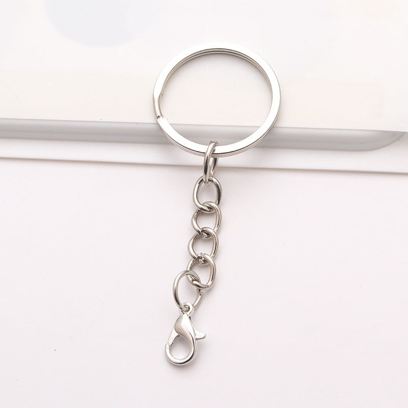 25 Key Ring With Chain Lobster Buckle Diy Ornament