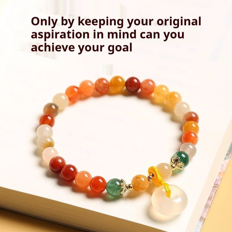 Natural Jinsi Jade Safety Buckle Bracelet