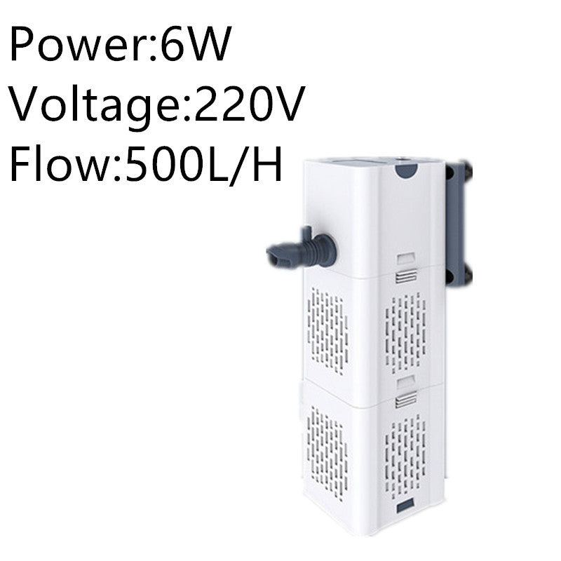 Built-in 4 In 1 Aquarium Filter In The Fish Tank