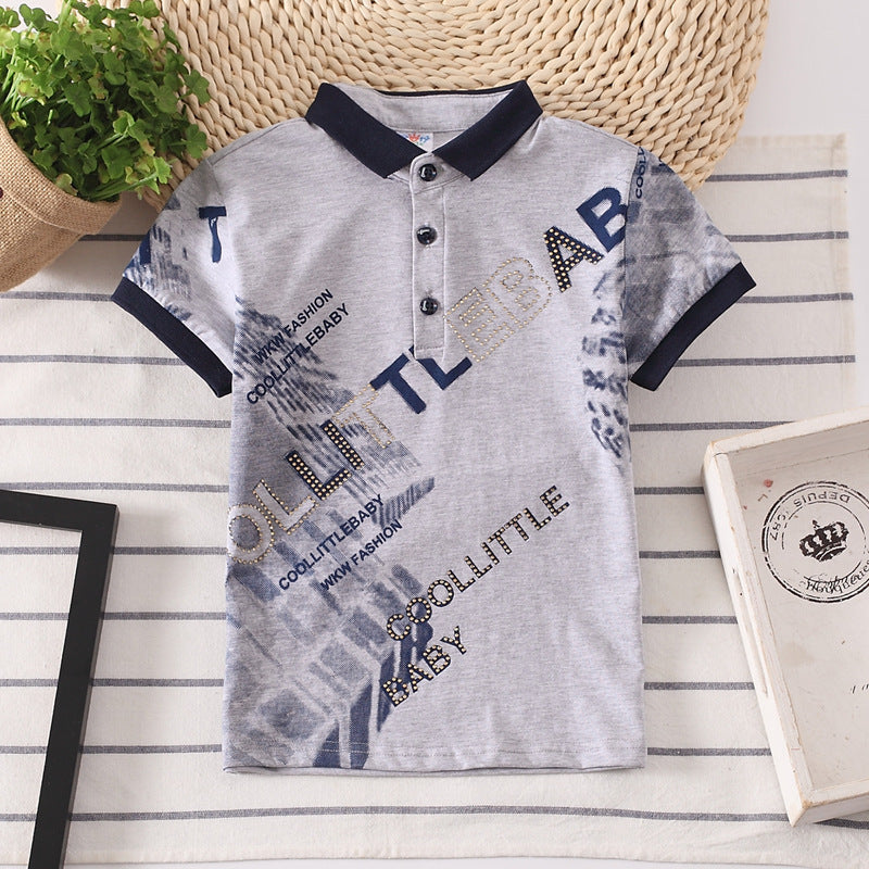 Boys Short Sleeve Casual Shirt Top Soft Cotton Everyday Wear