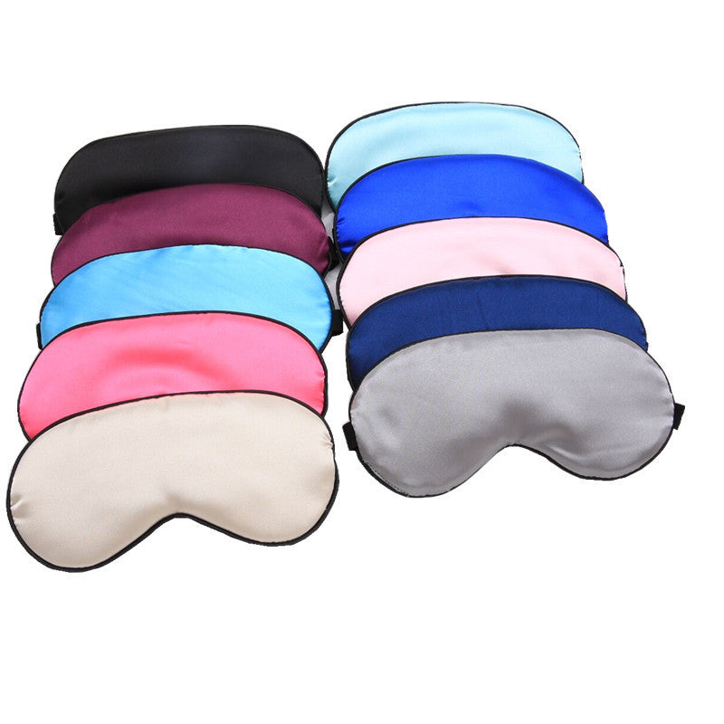 1Pc Silk Sleep Eye Mask – Padded Travel Blindfold for Relaxation & Shade Cover