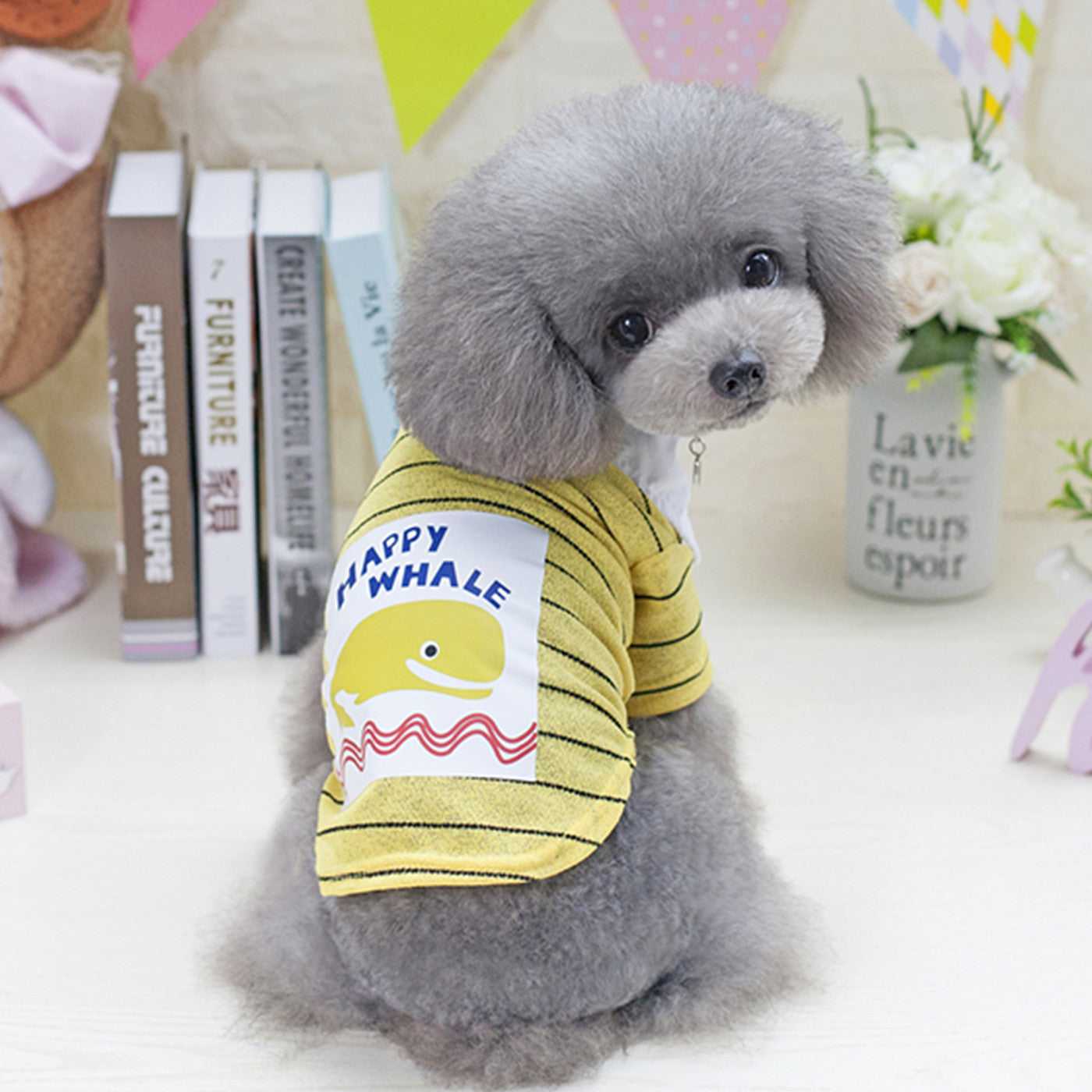 Dolphin Print Dog Shirt