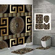 3D Digital Printing Punch-free Polyester Shower Curtain