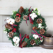30cm 40cm Christmas Wreath Ornaments for Holiday Decoration