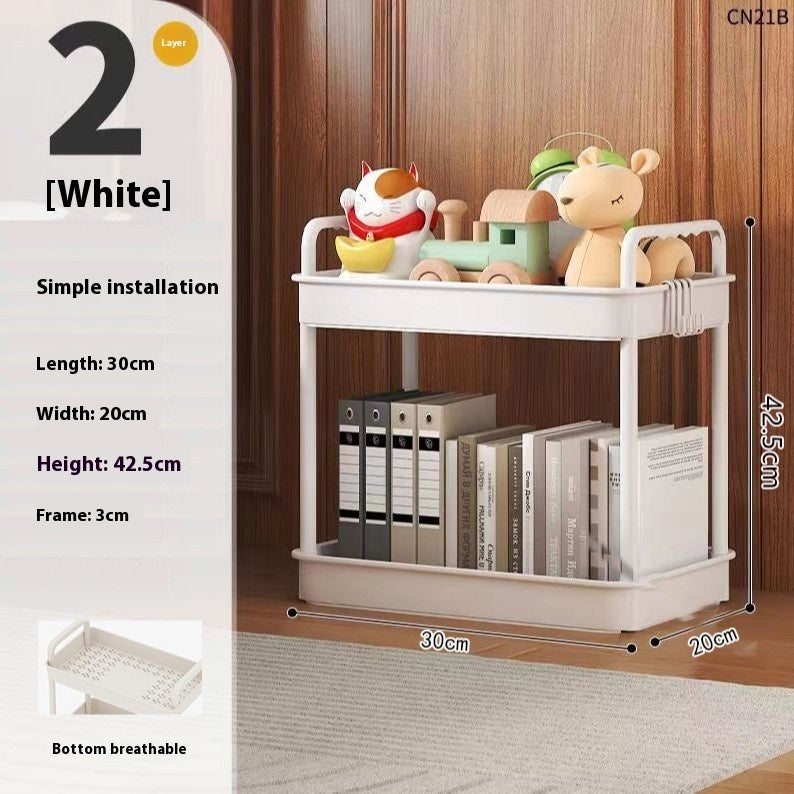 Trolley Rack Kitchen Floor Bedroom Multi-layer Bathroom Storage Rack