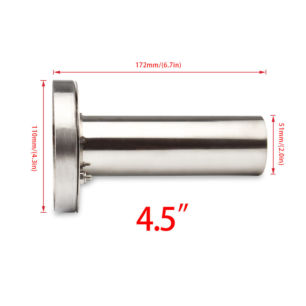 Car Universal Exhaust Pipe Silencer Adjustable 304 Stainless Steel