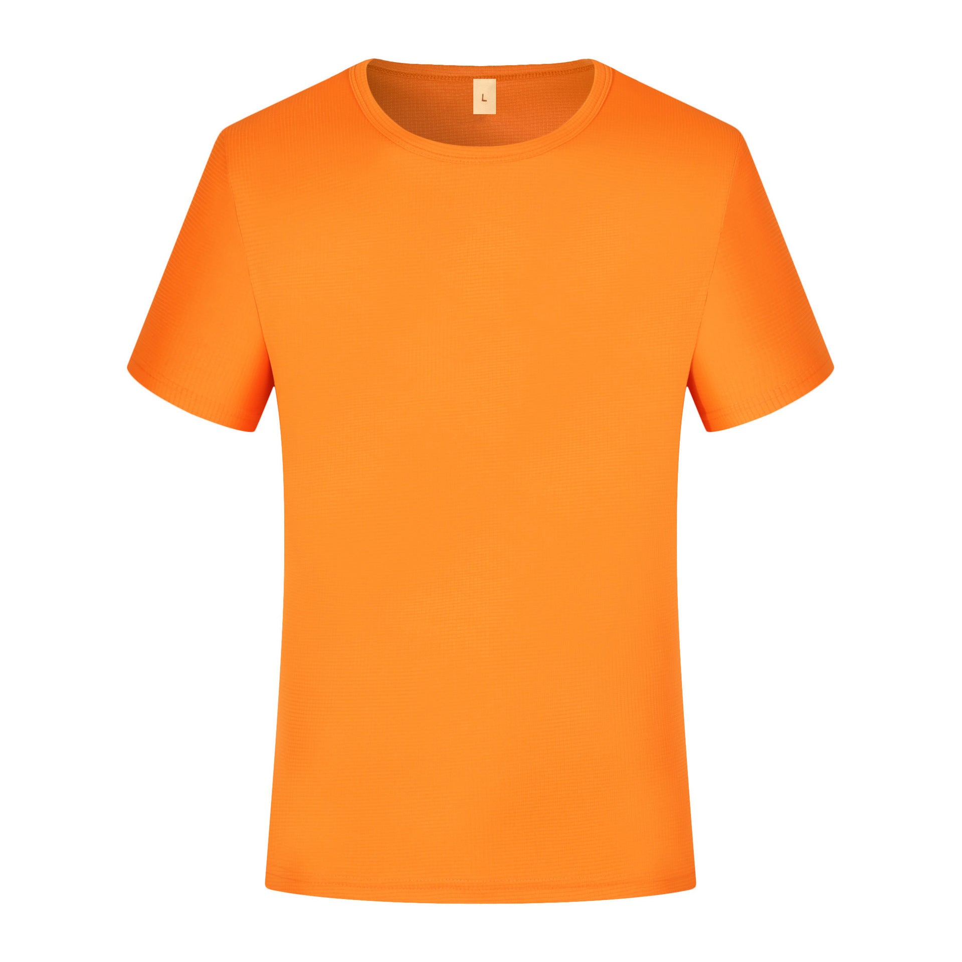 Summer Small Plaid Round Neck Short-sleeved Quick-drying T-shirt