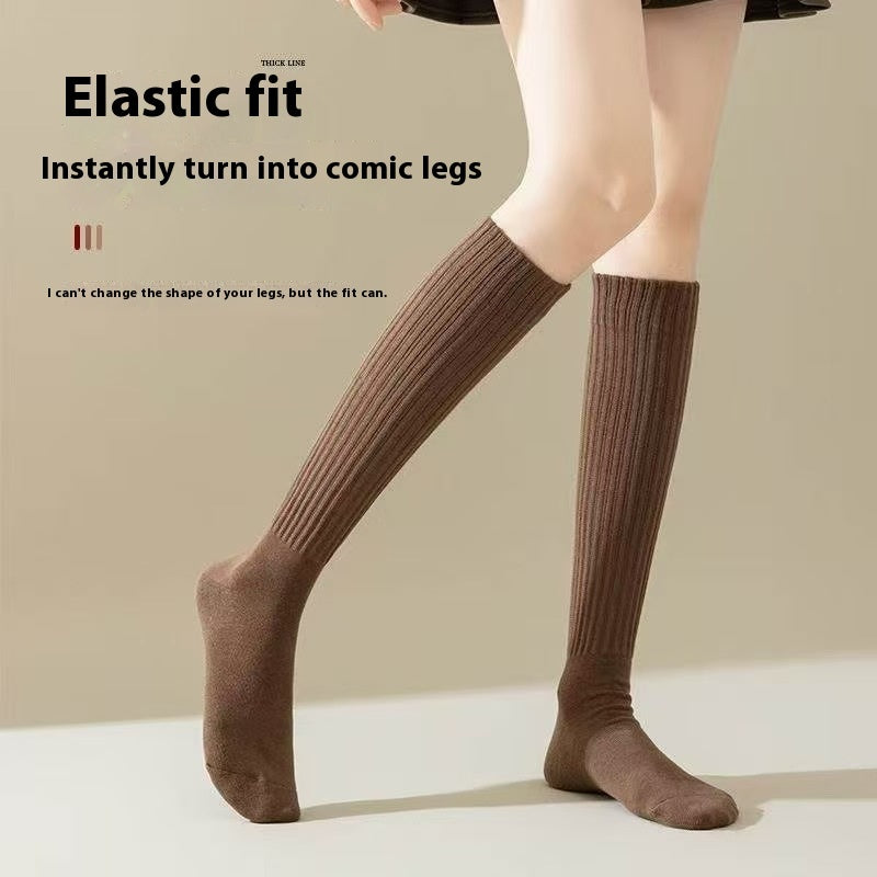 Autumn And Winter Calf Socks Children's Knee Length Socks Deodorant Mid-calf
