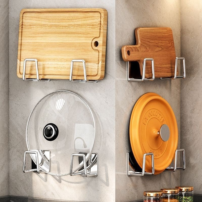 Kitchen Rack Punch-free Wall Hanging Pot Storage Rack