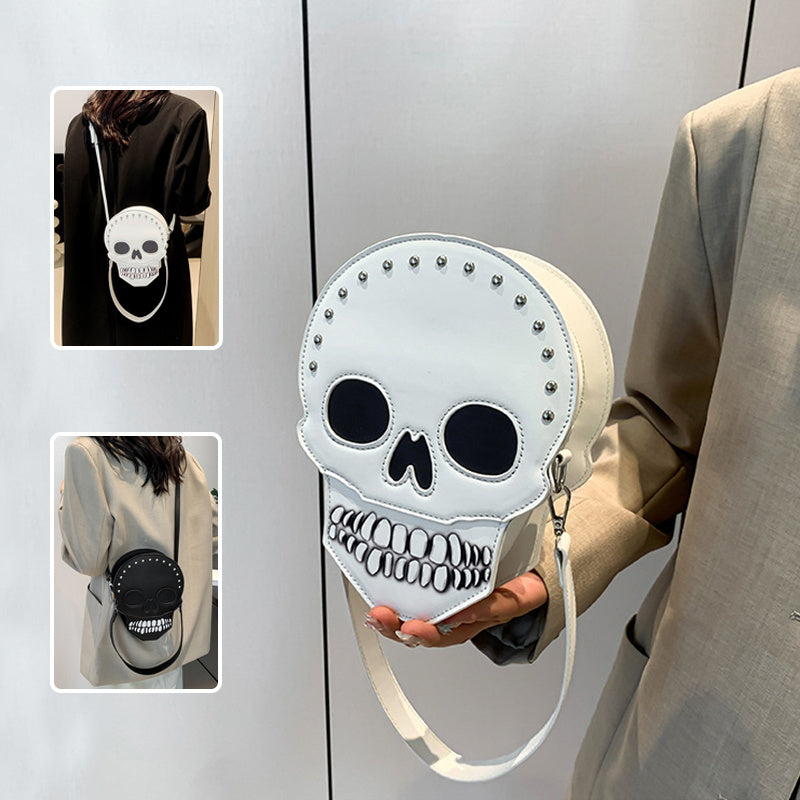 Halloween Skull Crossbody Bag – Cute and Creative Shoulder Messenger Purse for Women and Girls