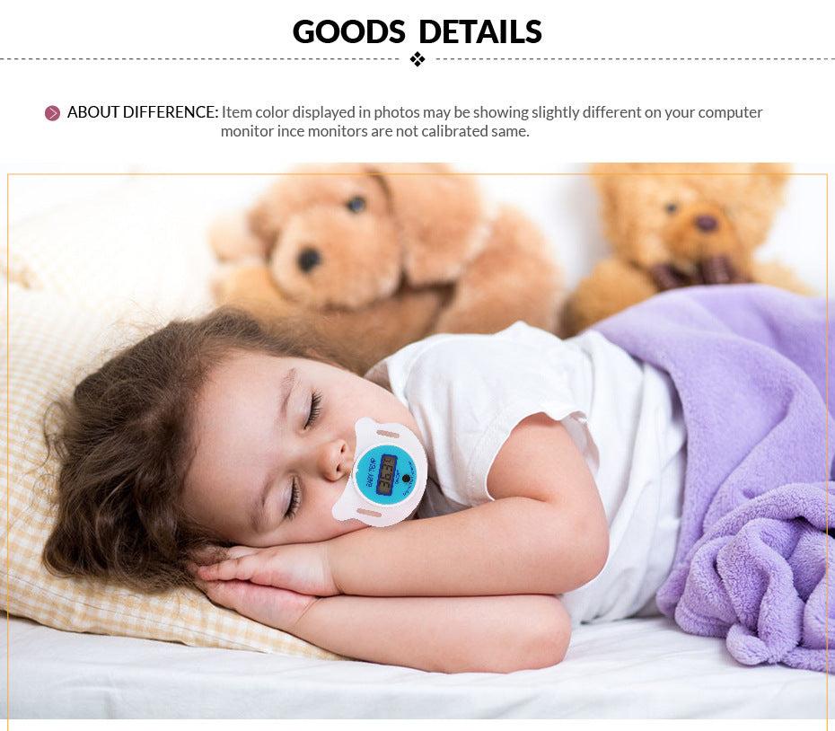 Baby Pacifier Digital Thermometer – Safe, Fast, Fever Alert
