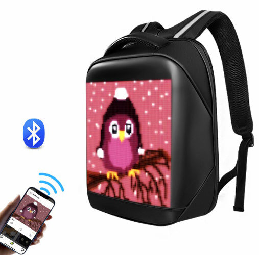 LED Backpack Advertising Screen Electronic Intelligent Briefcase