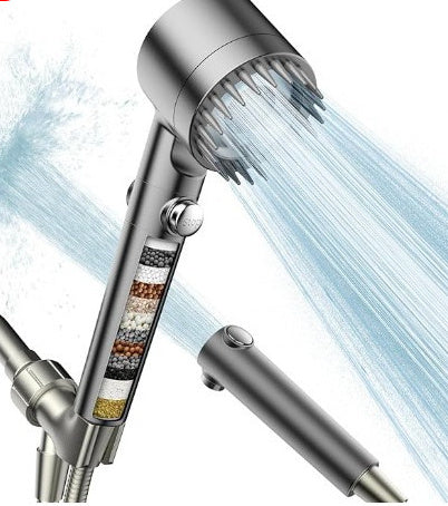 3-Gear Adjustable High-Pressure Shower Head – Household Bath Nozzle with Hose