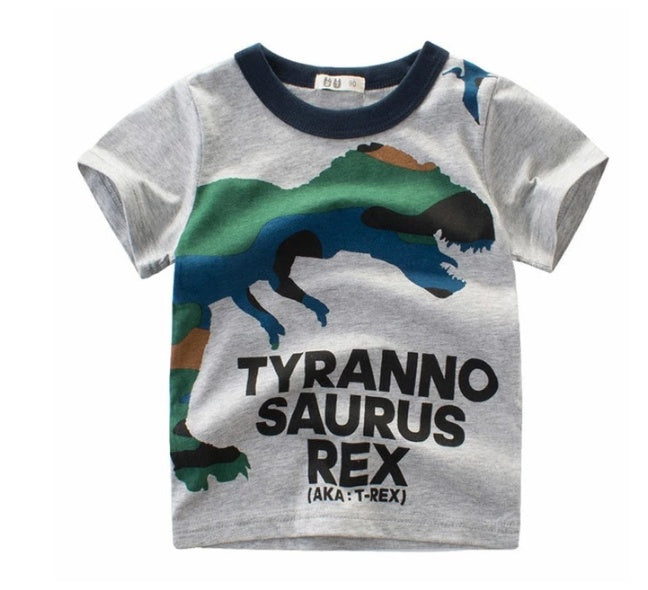 Kids Short Sleeve Korean Cotton Blend Tee Regular Fit